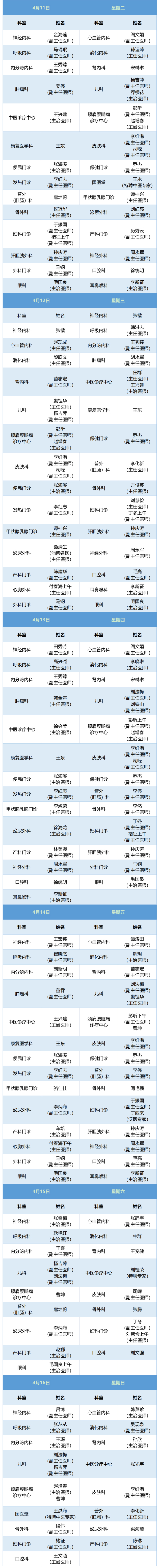 老張導醫(yī)：北大醫(yī)療淄博醫(yī)院專家出診表來啦！（4月10日——4月16日）.jpg